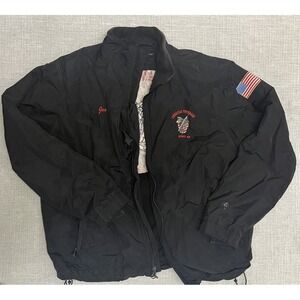 American Veteran Served Embroidered Jacket Men's XL Black- Personalized